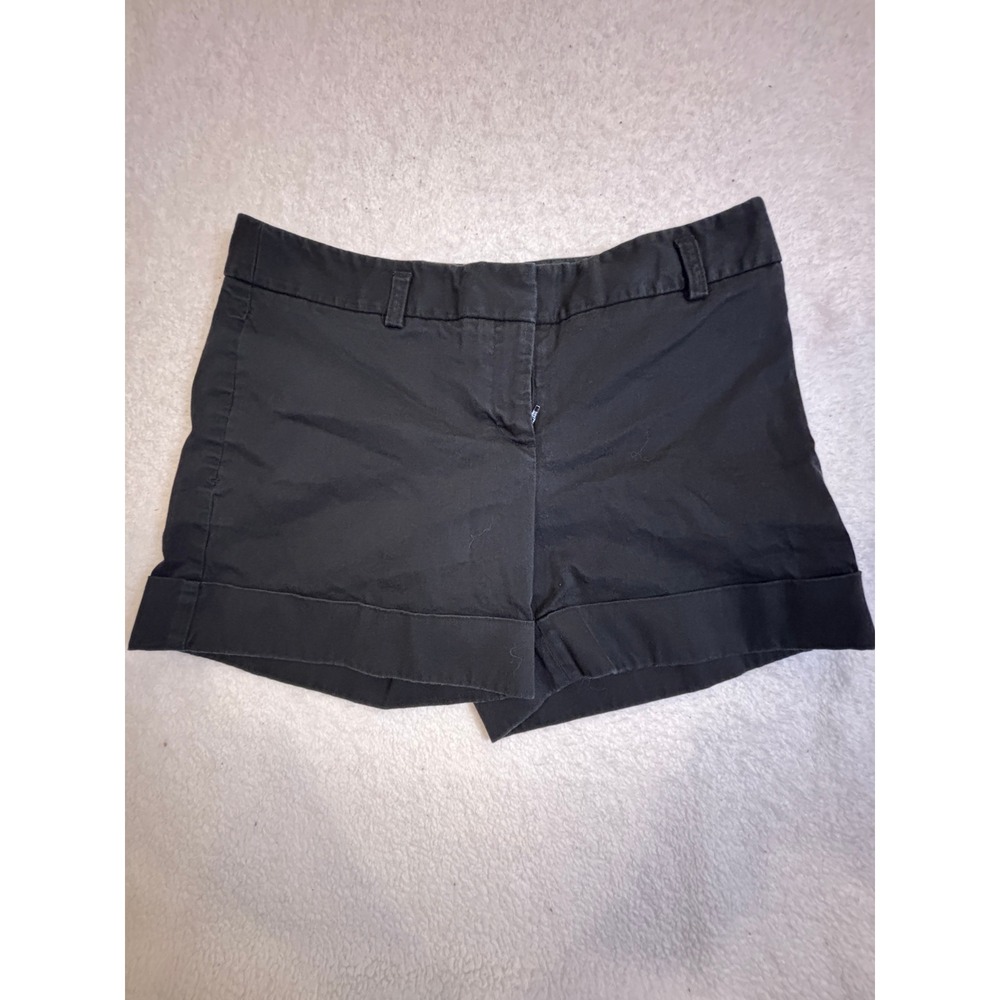 Express Black Chino Shorts Womens Size 4 Cuffed Hem Casual Summer Preppy